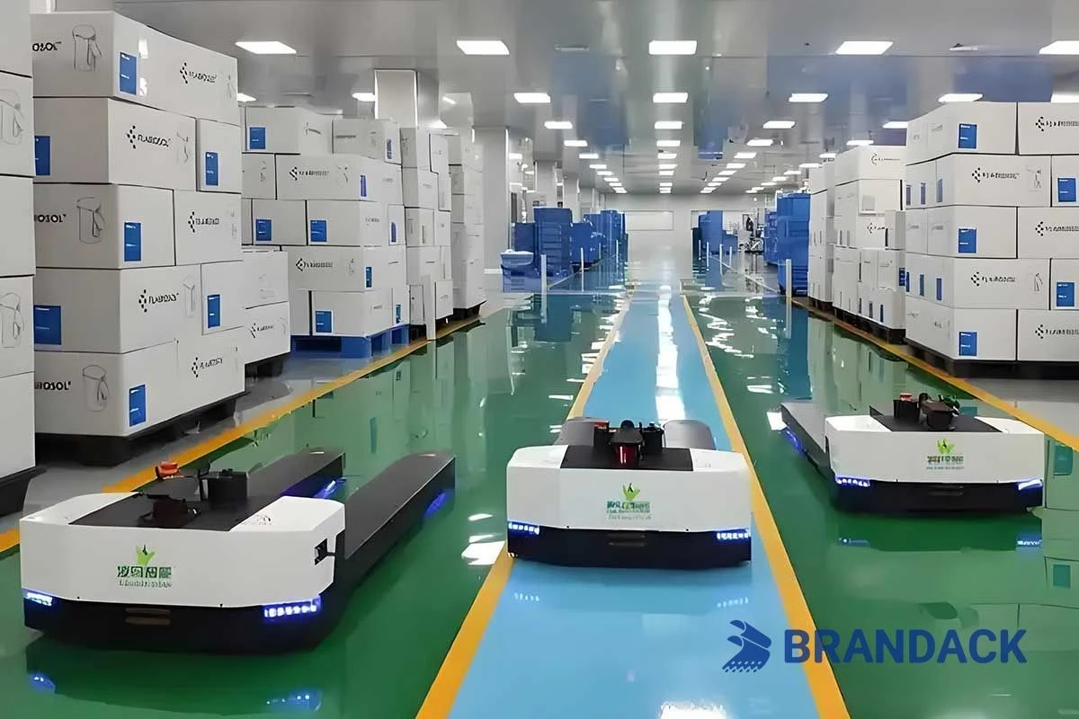 Robot Penanganan AGV 02 - Teknologi Pergudangan Inovasi