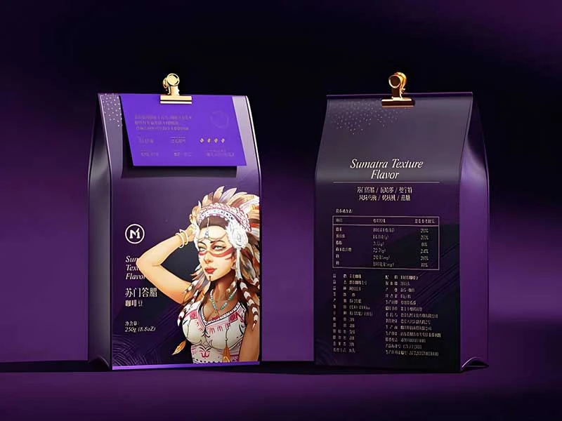 Kemasan Biji Kopi Mewah Kustom, Paket Variasi Pod Kopi Afrika, Solusi Pengemasan Kopi Inovatif